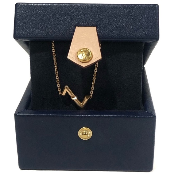 Auth Louis Vuitton 18k Solid Rose Gold Volt Upside Down Bracelet Q95977 Bracelet - Picture 1 of 13